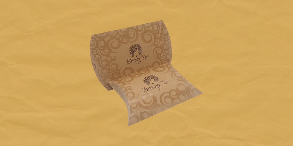 Custom Printed Kraft Pillow Boxes - Brown Packaging, Eco-Friendly Packaging Solution